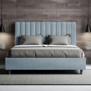 Letto Matrimoniale Francese Agueda Azzurro Varie Misure