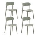 Set 4 Sedie 48x52xH77,5 cm in Polipropilene Cindy Grigio chiaro