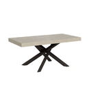 Tavolo Allungabile 180-440x90x77 cm Volantis Cashmere Telaio Antracite 