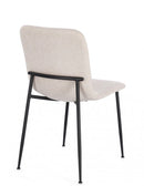 Set 4 Sedie 44x56x81 cm Rinas in Tessuto Beige