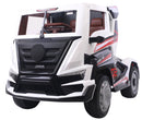 Camion Elettrico Truck con Rimorchio per Bambini 12V RC Bianco