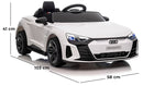 Macchina Elettrica per Bambini 12V Audi RS E-Tron GT Bianca