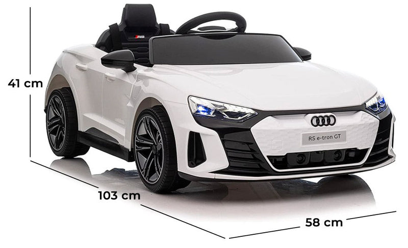 Macchina Elettrica per Bambini 12V Audi RS E-Tron GT Bianca