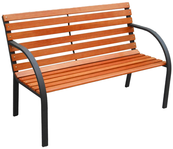 sconto Gartenbank Terrasse 2 Sitzplätze in Stahl und Holz Bauer Viale