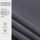 Telo di Ricambio per Tenda a Bracci Retrattile 347x240 cm  in Poliestere Anti UV Grigio  