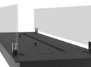 Bruciatore a Bioetanolo da Incasso 120x32x15 cm Insert Slim 1200 Nero con Vetro