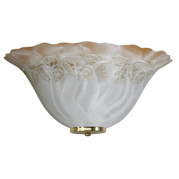 sconto Wandleuchte 1xE27 Goldrahmen Gebrochenes Glas Shaded Amber-Gold E-Energy Berta