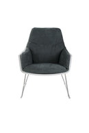 Poltrona 85x74xH86 cm in Polipropilene Grace Grigio Scuro