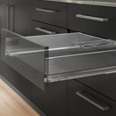 Cassetto Esterno Vertex 40 Kg H178 mm P 350 Grigio Antracite Acciaio Emuca