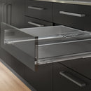 Kit Cassetto Vertex di H 93 mm con Pannelli Inclusi Larghezza 450 Grigio Antracite Va Emuca
