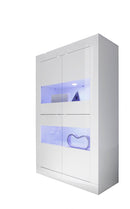 Mobile Alto da Salotto 4 Porte 102x43x162cm TFT  Basic Bianco Lucido