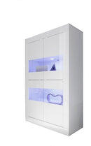 Mobile Alto da Salotto 4 Porte 102x43x162cm TFT  Basic Bianco Lucido