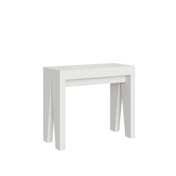 Consolle Allungabile 90-300x42x77 cm in Nobilitato Bianco online