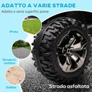 Quad Elettrico per Bambini 3-5 Anni a 12V con Fari e Pedale, in PP e Metallo 100x65x73 cm, Blu