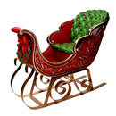 Slitta resina verde e rosso cm 57x30,5xh46,6