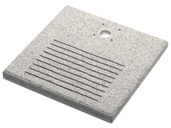 Base Quadrata 40x40x4 cm per Fontane con Ghiera Piccola in Cemento Belfer 42/BSE/8 Grigio sconto