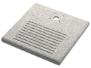 Base Quadrata 40x40x4 cm per Fontane con Ghiera Piccola in Cemento Belfer 42/BSE/8 Grigio