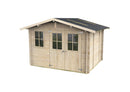 Casetta Box da Giardino 296x249x182-220A cm Cortona Express in Legno di Abete PEFC 