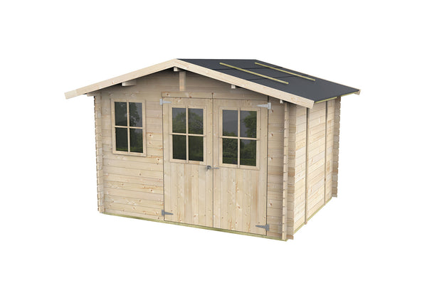 acquista Casetta Box da Giardino 296x249x182-220A cm Cortona Express in Legno di Abete PEFC