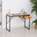 Scrivania da Ufficio Porta PC 1 Cassetto 110x45x76 cm in Acciaio 