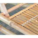 Lettino Prendisole da Giardino 200x74x83cm in bamboo con schienale reclinabile Coco