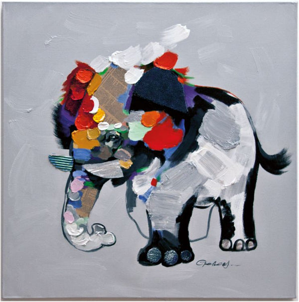 sconto Ölgemälde auf Leinwand. mit Spachteltechnik auf Dreams Wood Frame