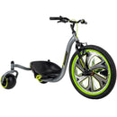 Green Machine Drift Trike Triciclo Go Kart a Pedalata Muscolare Perno Basculante 