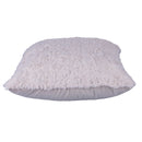 Set 2 Cuscini Decorativi 43x43x6 cm in Poliestere VdE Tivoli 1996 Furry Bianco