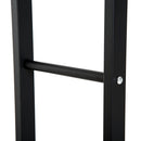 Portalegna Legnaia in Ferro 60x25x100 cm da Interno Max 100Kg  Nero