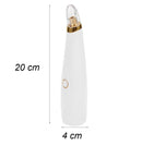 Aspiratore per Punti Neri e Brufoli Pulizia Viso a Batteria Bianco