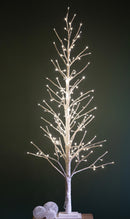 Faggio H180 cm con 270 Led e Movimento per interno Bianco