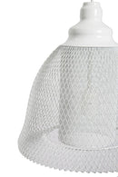 Paralume da Soffitto Net Ø31x33 cm Metallo Bianco