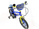 Bicicletta per Bambino 14" 2 Freni con Borraccia e Scudetto Frontale Blu