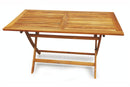Tavolo da Giardino Rettangolare Pieghevole in Legno di Acacia Soriani Bali