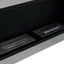 Camino a Bioetanolo da Parete 110x19,8x50 cm Manhattan Silver