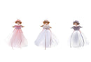 Set 6 Angeli con Pelliccia H23,5 cm 