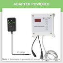 Porta Automatica per Pollaio 42V 30x30 cm con Timer e Sensore di Luce in Alluminio e ABS Argento