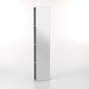 Specchio da Terra con 4 Ripiani 32x18x160 cm in Legno TFT Mento Grigio Frassino