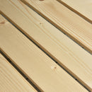 Letto per Orto Rialzato in Legno con Rotelle e Ripiano Inferiore 118x55x83 cm Legno Naturale