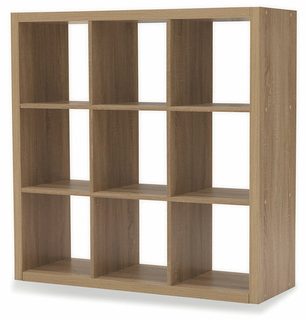 online Bücherregal mit 9 Regalen 113x113x39 cm aus Soriani Eiche MDF