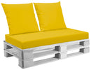 Cuscini per Pallet 120x60 cm Seduta e Schienale in Similpelle Mariotti Belem Giallo