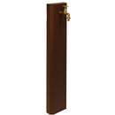 Fontana a Muro da Giardino Con Rubinetto 18x6x100 cm In Acciaio Effetto Corten