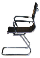 Sedia Poltrona Attesa da Ufficio in Similpelle Itamoby Cantilever Lux V Nera