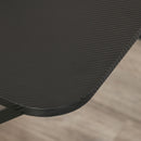 Scrivania da Ufficio Compatta 100x60x75,5 cm in Metallo e MDF Nera