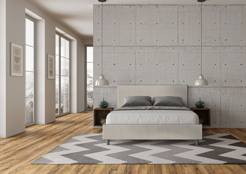 Letto Matrimoniale Adele Labirinto 01 Bianco Varie Misure