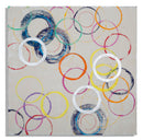 Dipinto su Tela Floating Circles 80x3x80 cm in Legno e Canvas