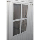 Casetta Box da Giardino 323,3x242,6x235,2 cm in Alluminio Grigio