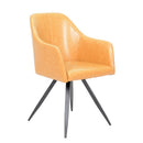 Poltrona in Similpelle 50x56H89 cm Gialla