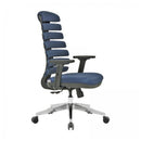 Poltrona da ufficio 64x48x120/130 cm Spring blu