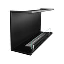 Camino a Bioetanolo da Incasso ad angolo 90x24,5x45 cm Trevi 90 Nero 